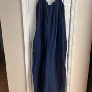 Flared Gauze Jumpsuit in Indigo Dream by Z Supply